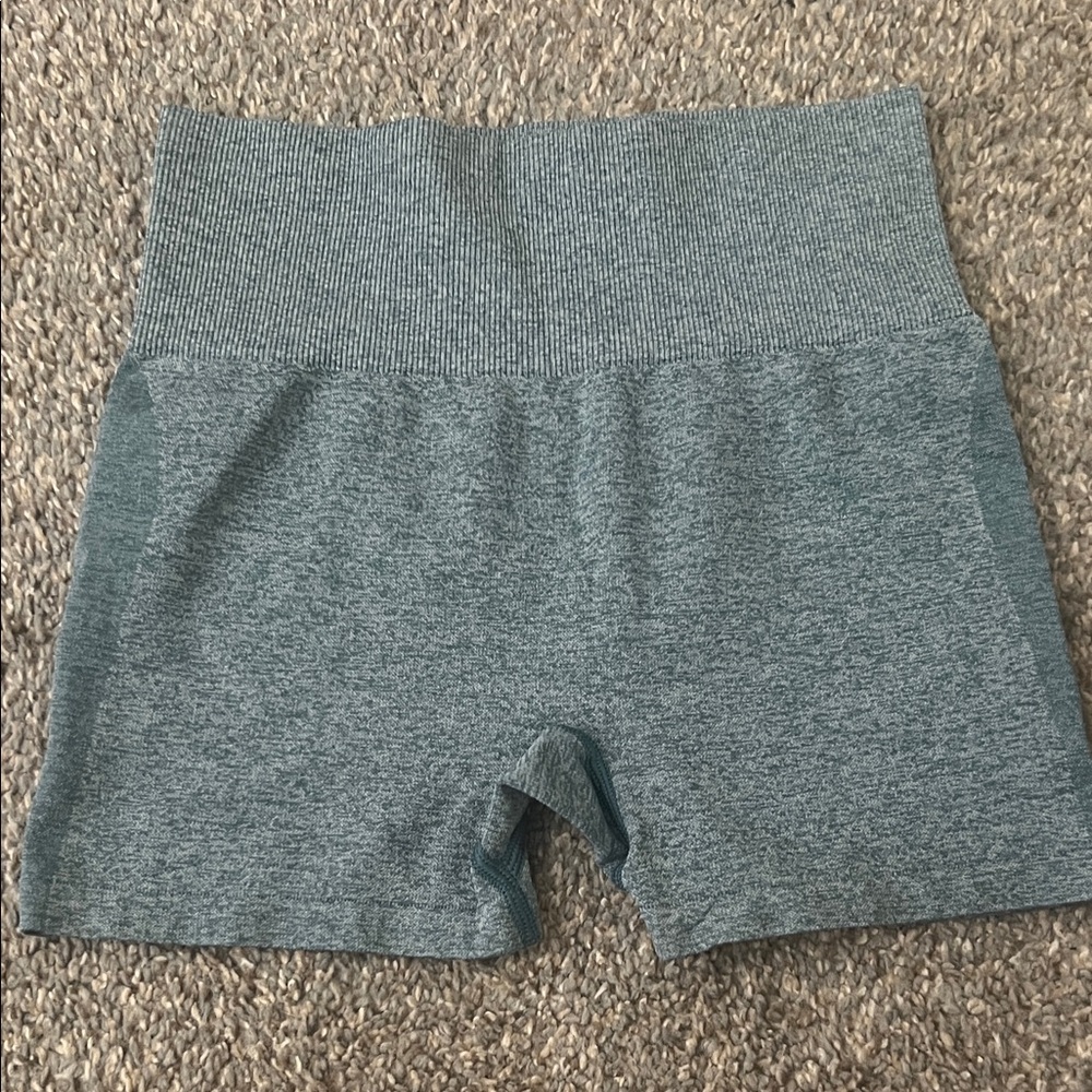 PINK Victoria's Secret Heathered Blue Bike Shorts